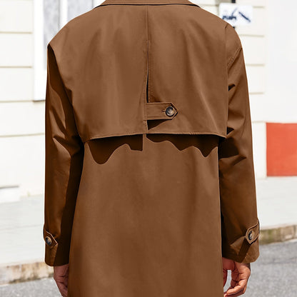 Trenchcoat herren mittellang mit taschen und gürtelschnalle