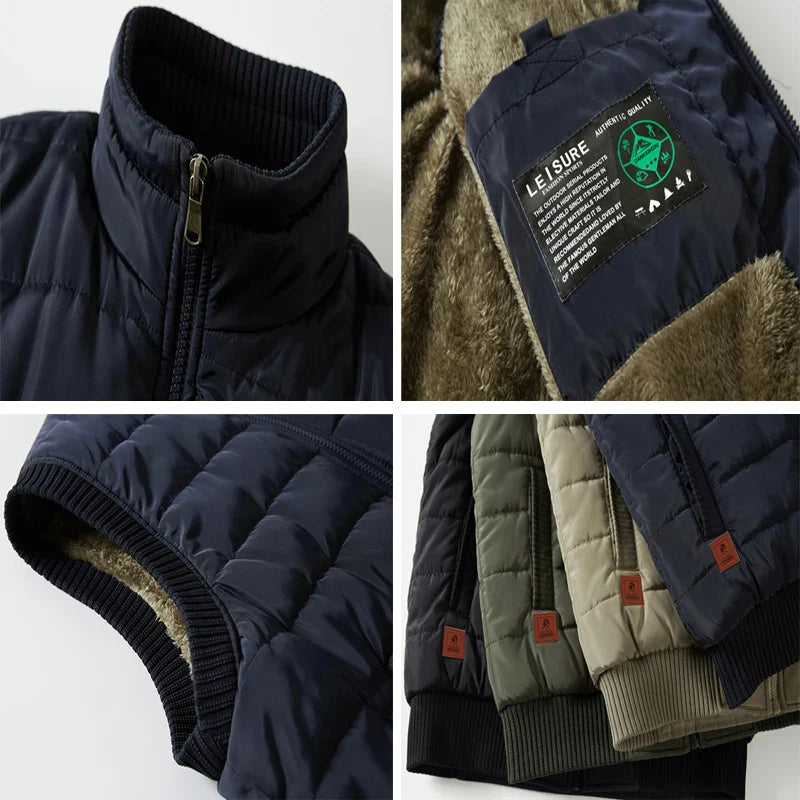 Stylisches bequemer winterweste aus fleece für herren