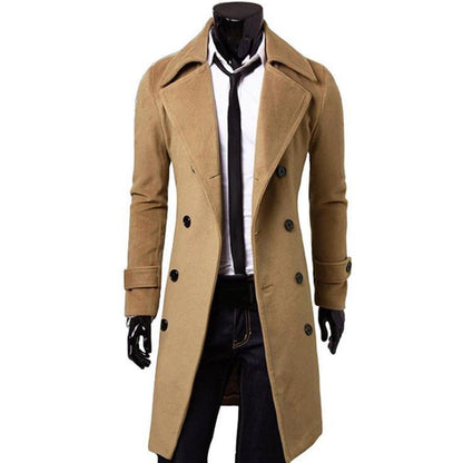 Trenchcoat herren zweireiher mit umlegekragen herbst